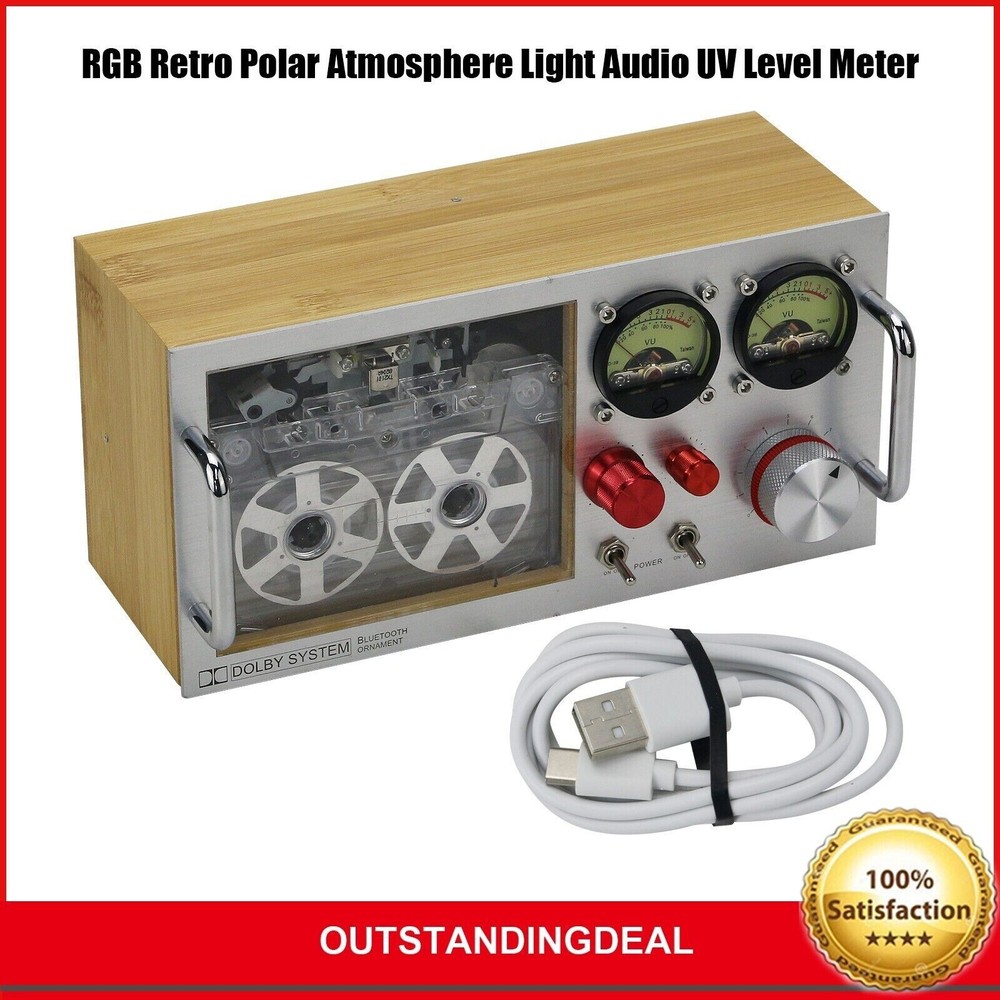 RGB Retro Light Audio UV Level Meter Rotatable Disk Transparent Version os67