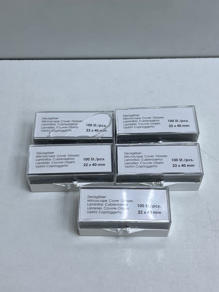 DECKGLASER MICROSCOPE COVER GLASSES 100 ST/PCS 22X40MM