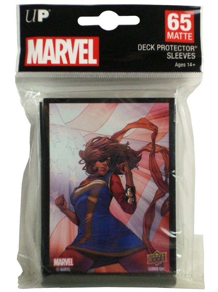 Upper Deck Marvel Deck Protector Collectible Card Sleeves Ms. Marvel 65 Count