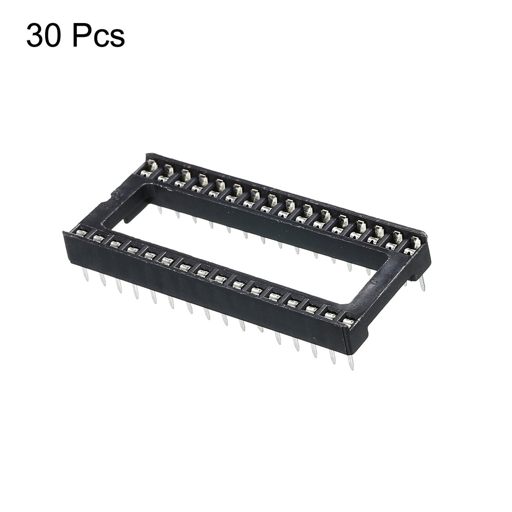 DIP IC Chip Socket Adapter Flat Pin 32P 2.54mm Pitch 15mm IC Socket, 30 Pack