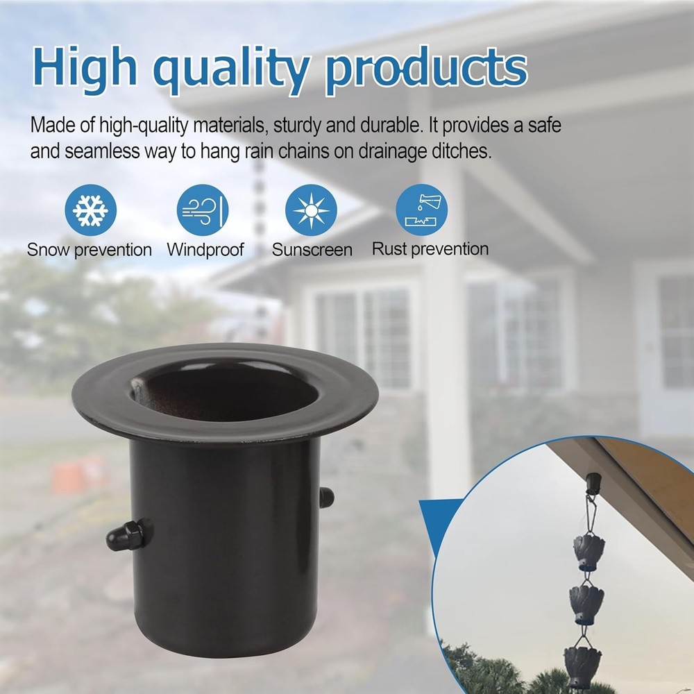 Efficient Water Channeling Gutter Adapter Set for Modern Rain Chain Systems