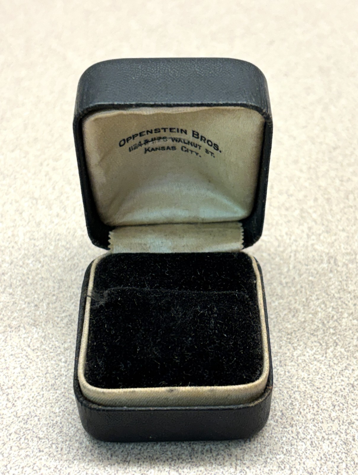 Vintage Domed Ring Presentation Box-Oppenstein Bros. Kansas City