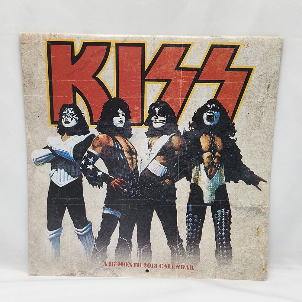 Kiss 2018 Calendar 16 Month Hard Rock Band Wall Art Posters Daydream Epic Rights