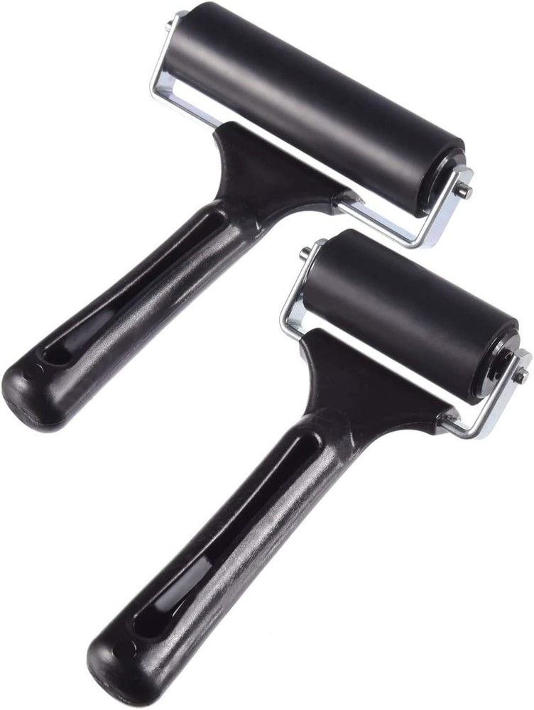 2Pcs Rubber Brayer Roller for Printmaking, Great for Gluing Application Also....