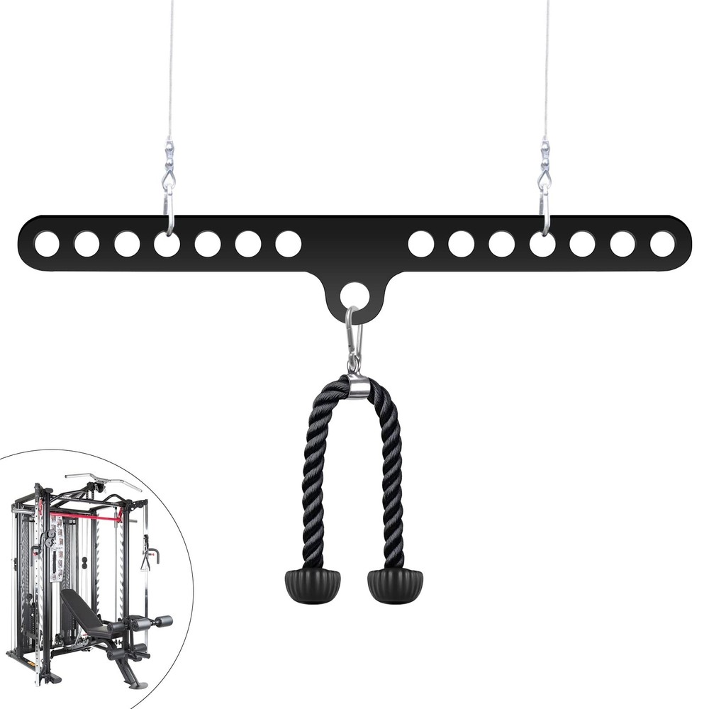 Double to Single Adaptor Plate LAT T Bar Row Pull Up Down Accessories Tricep ...