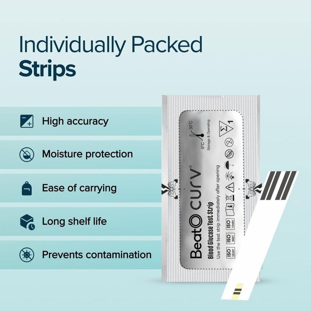 Blood Testing Glucose Test 50 Strips For Glucometer Machine @UK