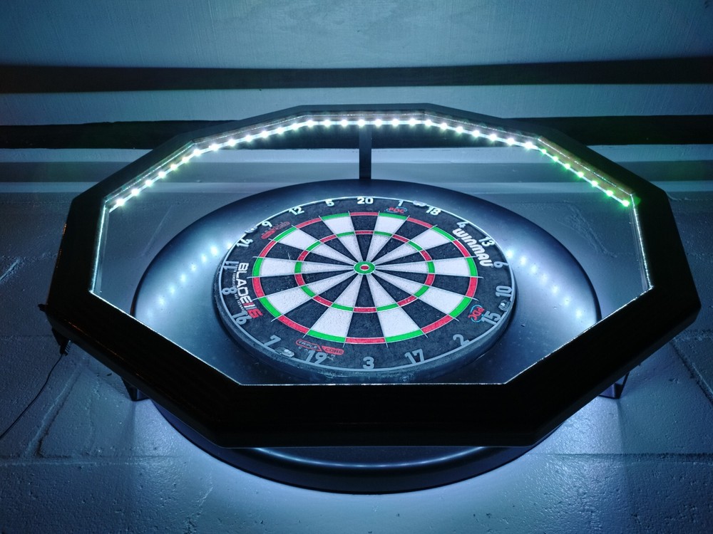 Custom Lighting System - Steel Tip dart Board