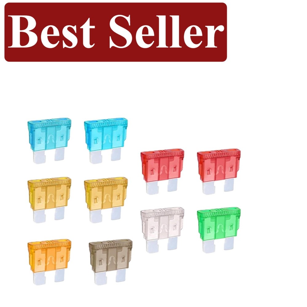 Color-Coded Automotive Fuses Kit - 30 Assorted Blades for Easy Identification