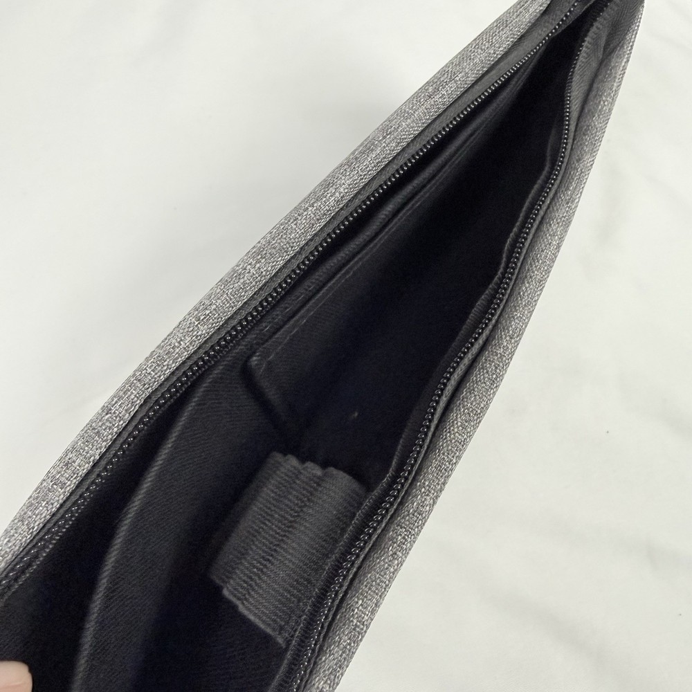 Wacom Large Soft Carrying Case and Pen Accessory Case Gray Pockets Zip Closure