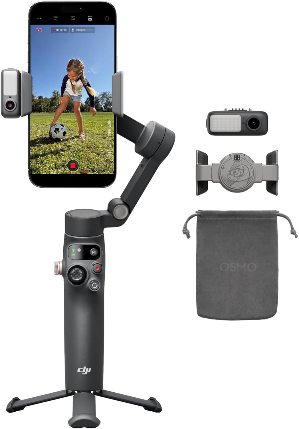 DJI Osmo Mobile 8 Advanced Tracking Combo Gimbal Stabilizer for Phone 360° Pan