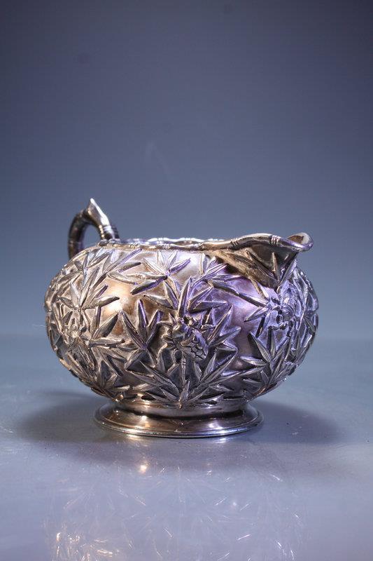 FINE ANTIQUE CHINESE EXPORT SILVER CREAMER,