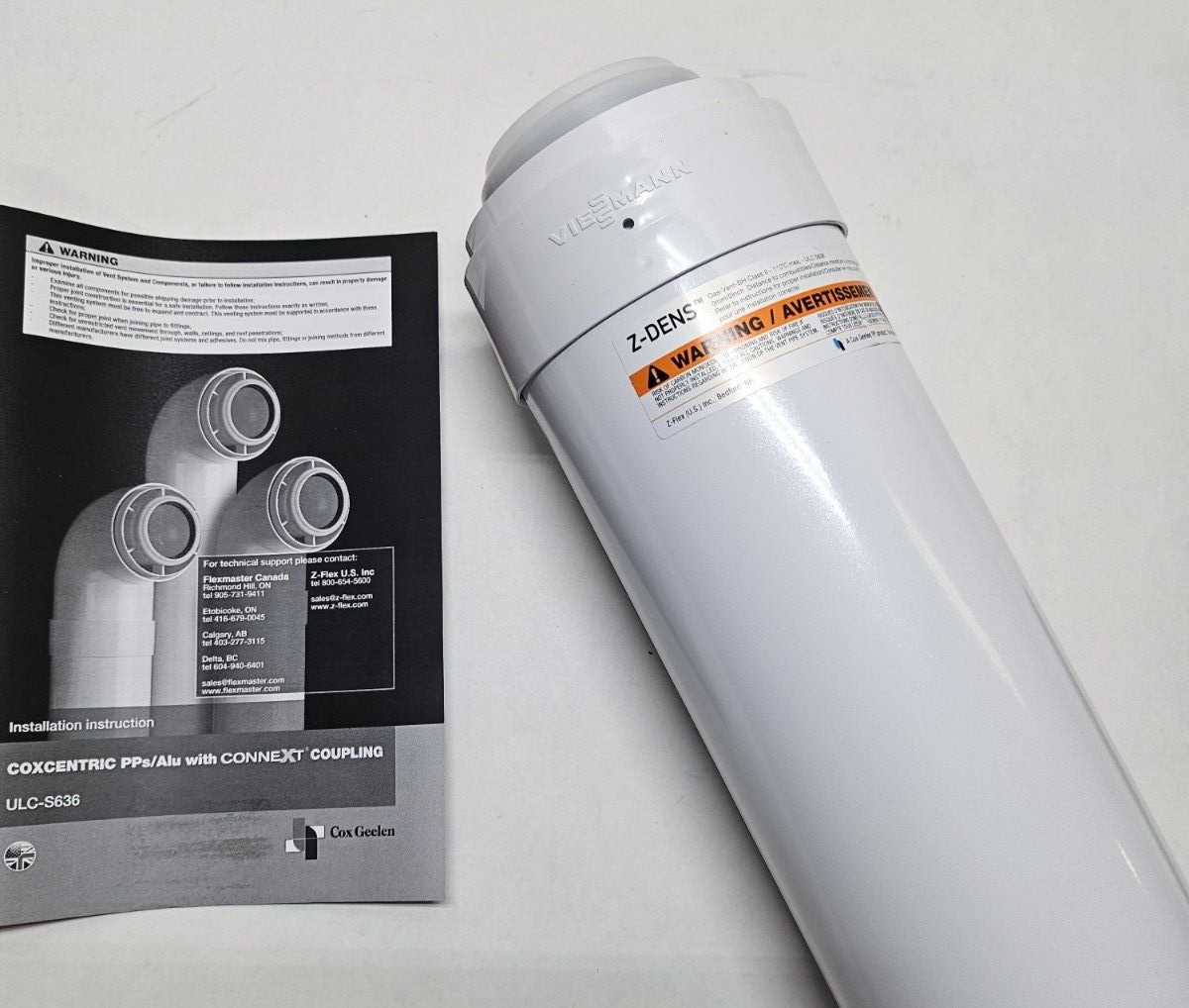 Viessmann 7664 140 Flue Straight Pipe 60/100