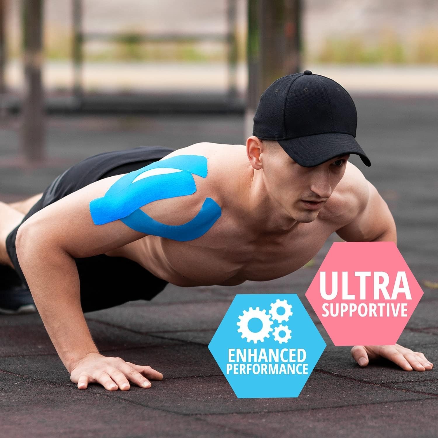 MED PRIDE Latex-Free Kinesiology Multicolor Tape 2in x16ft Muscle Support 8-16ct