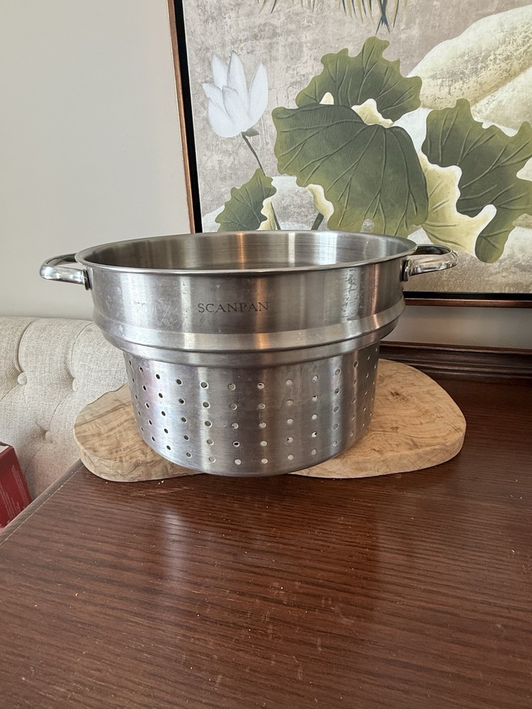 Scanpan Stainless Steel Multi Pot Perforated Insert ONLY Pasta Strainer
