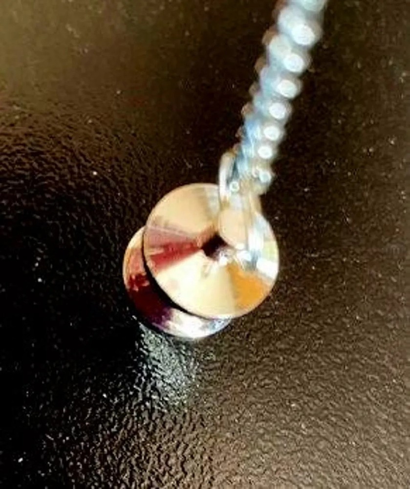 Amazing Gemstone Healing Silver Metal Pendulum for Divination Flat Cone