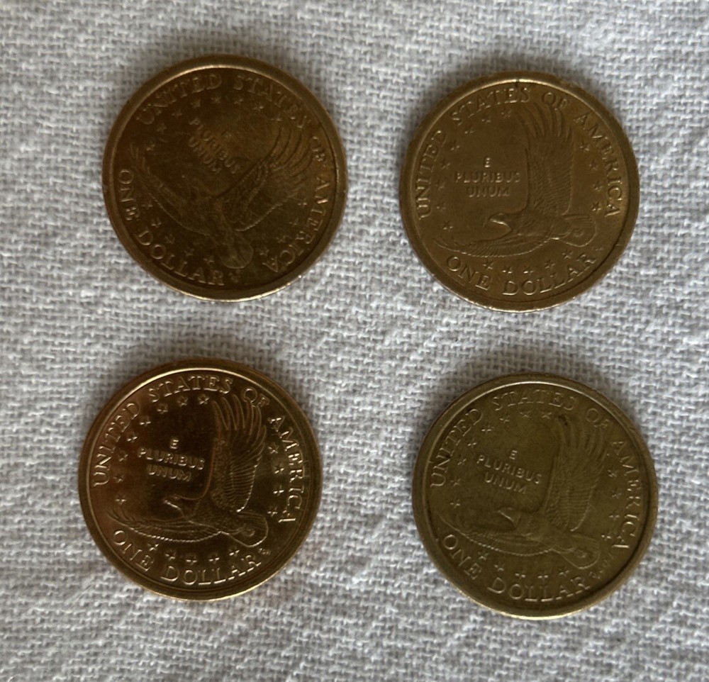 4 US Dollar 2000 Sacagawea P Wounded Eagle coins