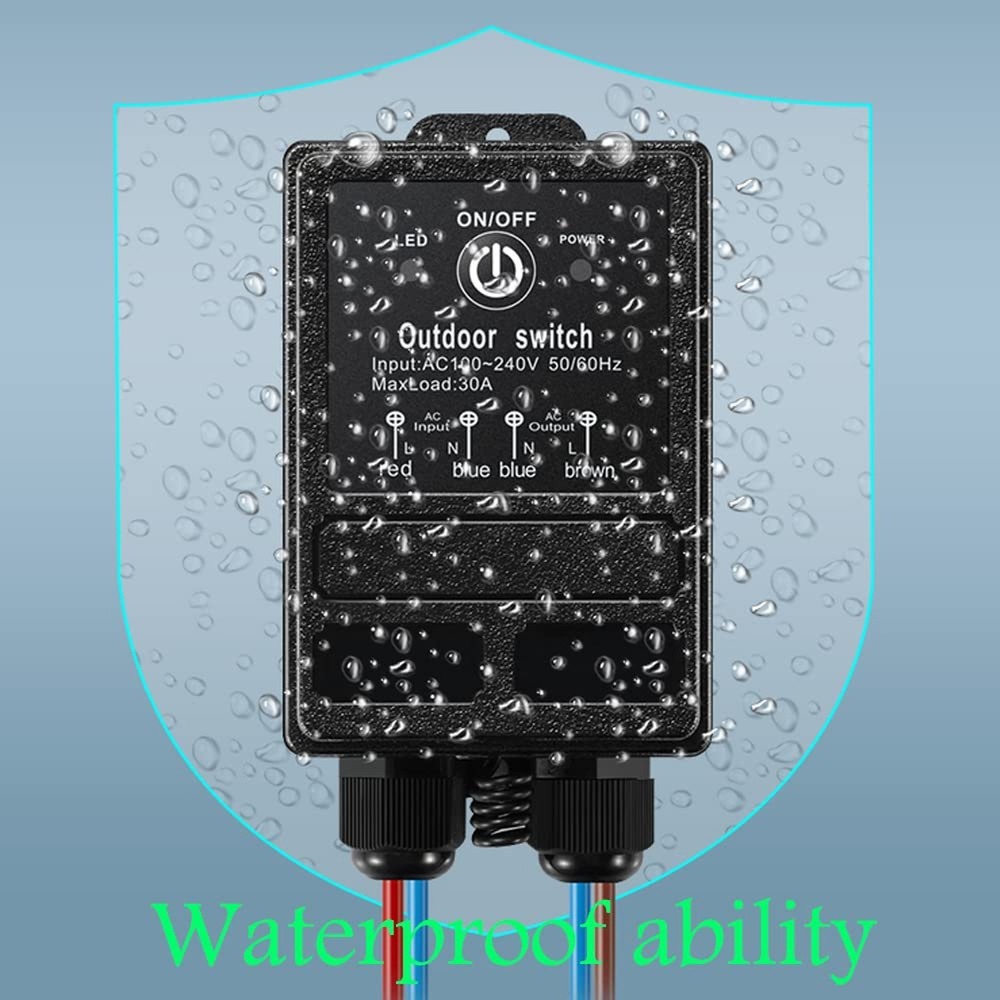 12v Remote Control Relay Switch, DC 12V-72V Wireless Switch 328ft Long Range,...