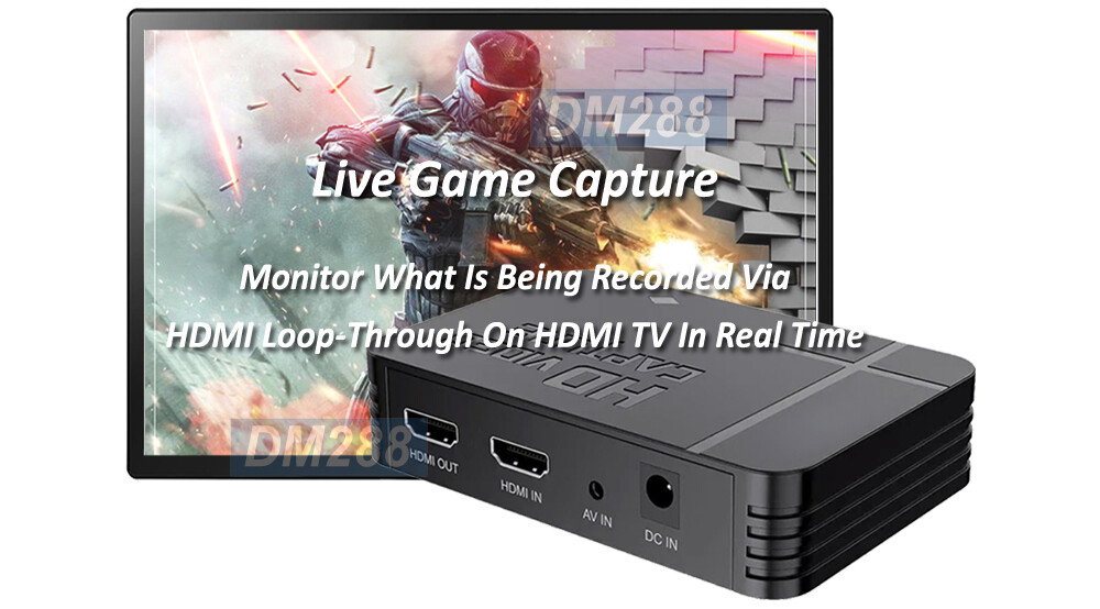 HD MP4 Video Recorder With HD 1080P RCA AV USB Input