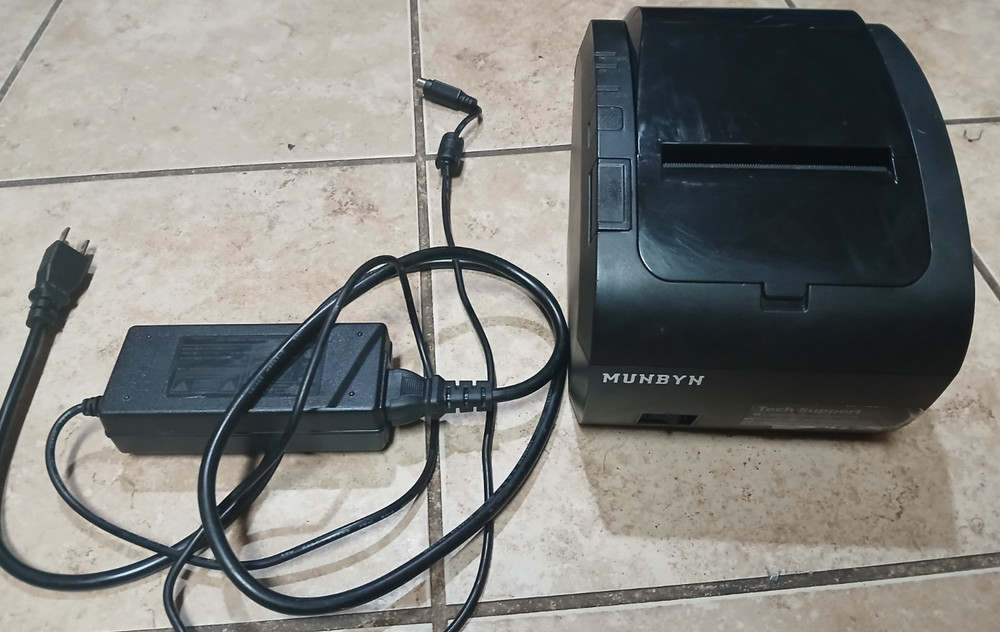 MUNBYN Thermal Receipt Printer ITPP047P ***Tested and Working As Pictured***