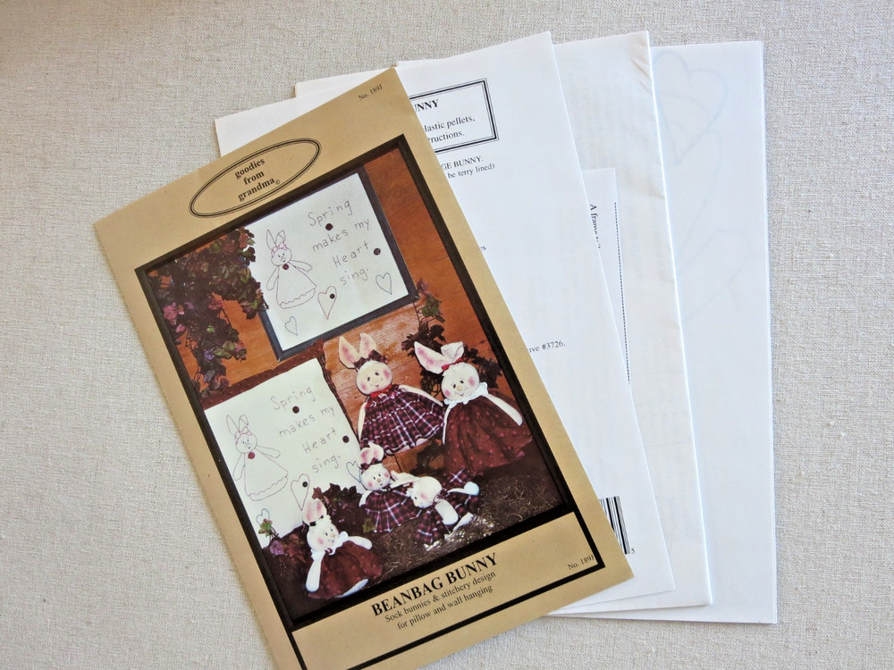BeanBag Bunny & Heavenly Hares - 2 Sewing Rabbit Patterns - in time for spring!