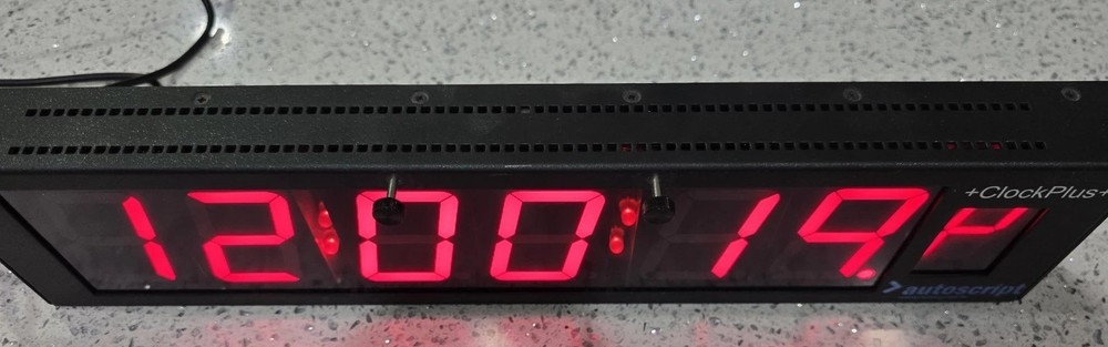 Autoscript Clock Plus LED SMPTE/EBU Timecode Display