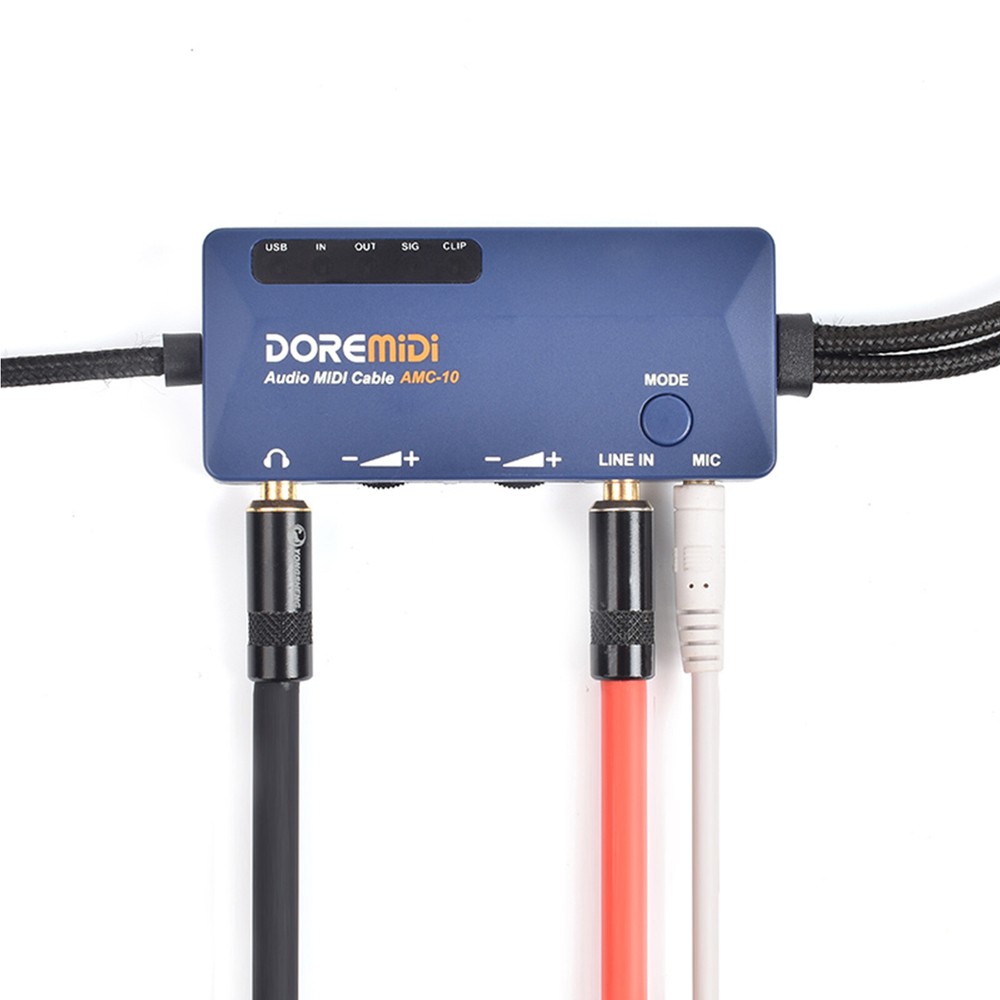 DOREMiDi Audio MIDI Cable USB Converter Five-pin 16 Channels 10 EQ parameters