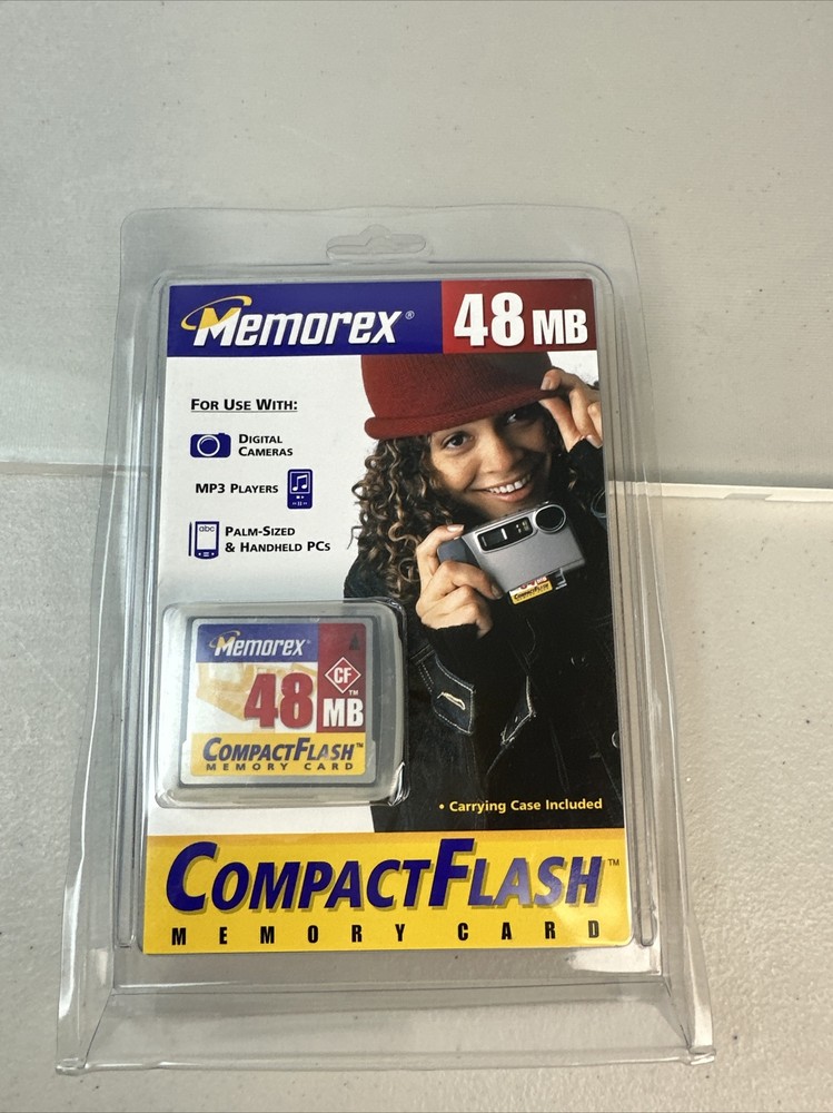 Memorex 48 MB CompactFlash Memory Card - New Vintage