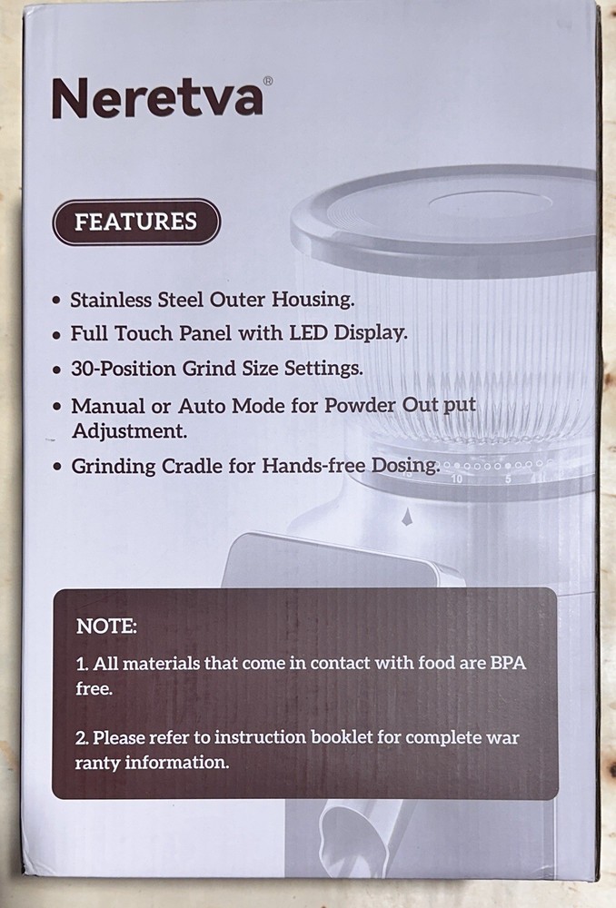 Neretva Coffee Bean Grinder