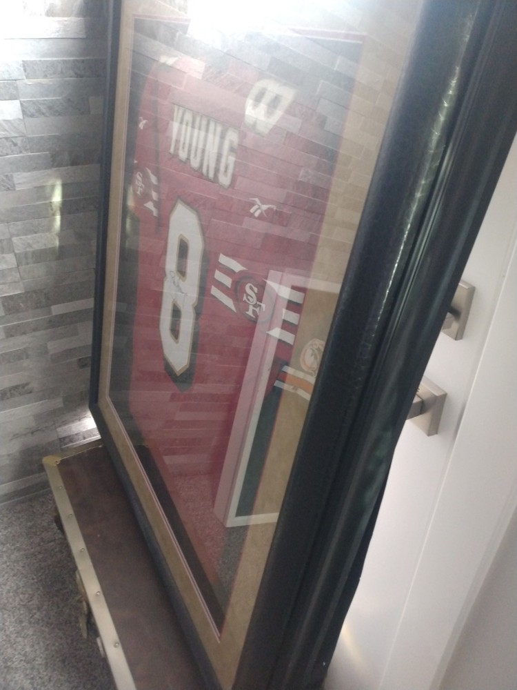 Steve Young Autographed & Framed Red 49ers Jersey Auto