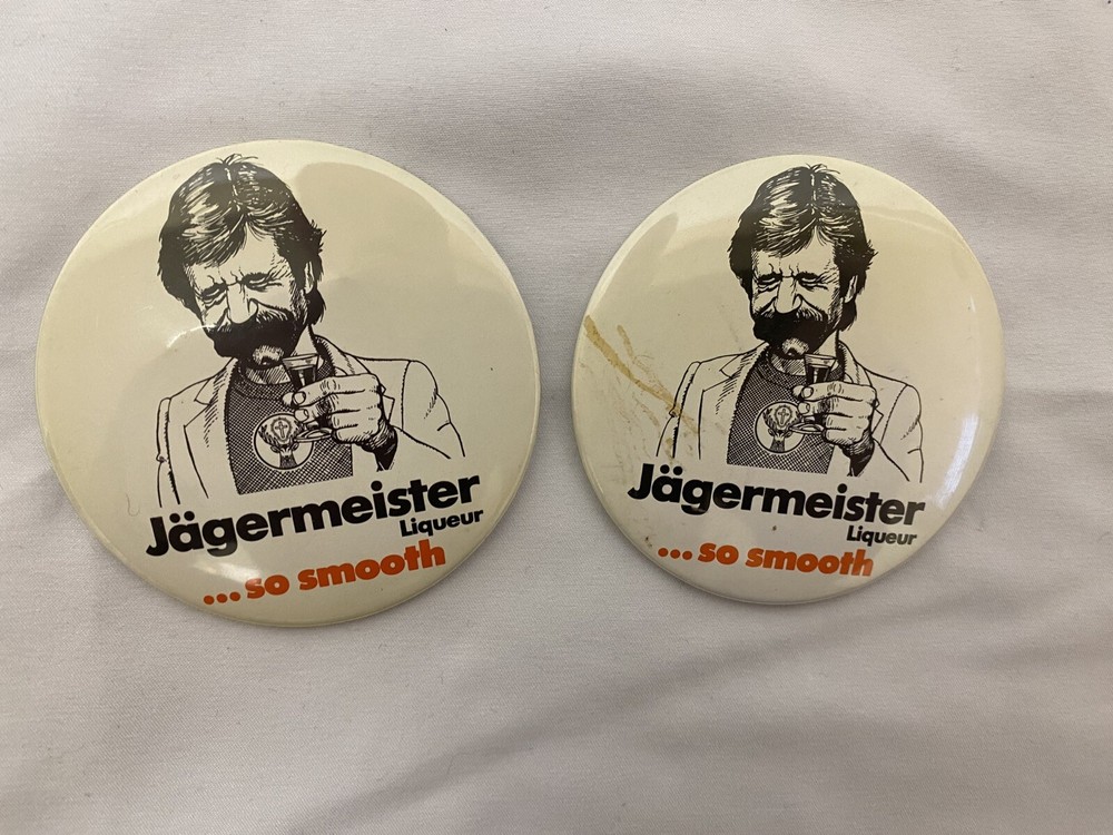 Vintage Jagermeister Button Pin - …so smooth (2)