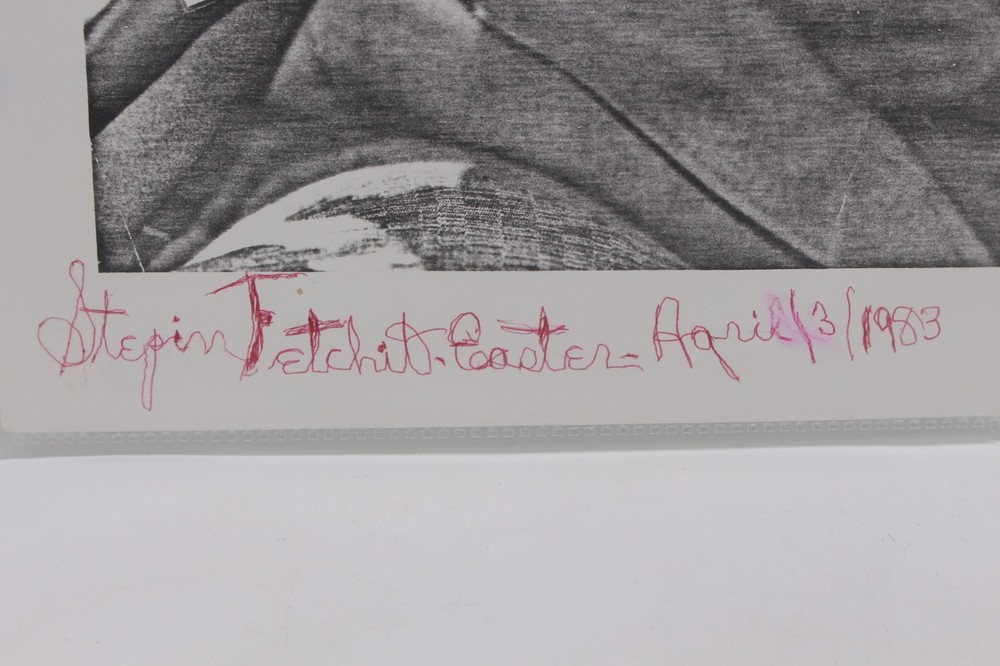 STEPIN FETCHIT APRIL 3 1983 HEADSHOT SIGNED