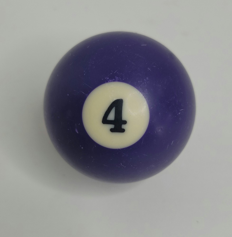 Replacement Pool Ball Billiards #4 - 2-1/4" Vintage