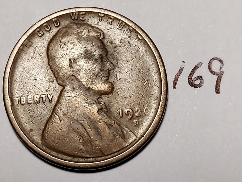 1920-S Lincoln Wheat Cent #169