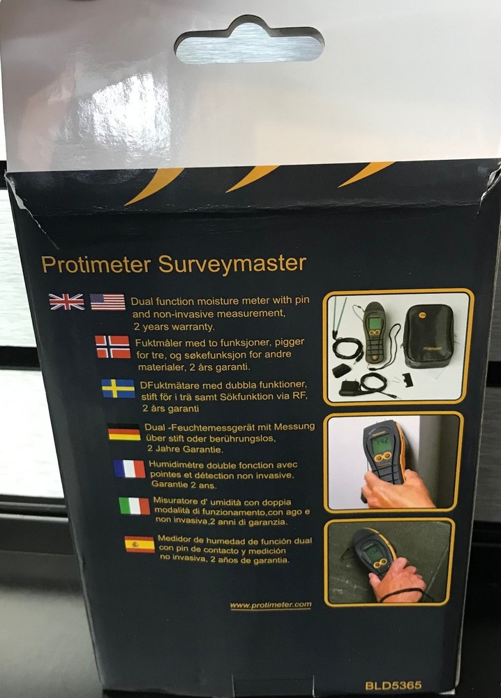 Protimeter BLD5365 Surveymaster Dual-Function Moisture Meter NEW IN THE BOX!!!!