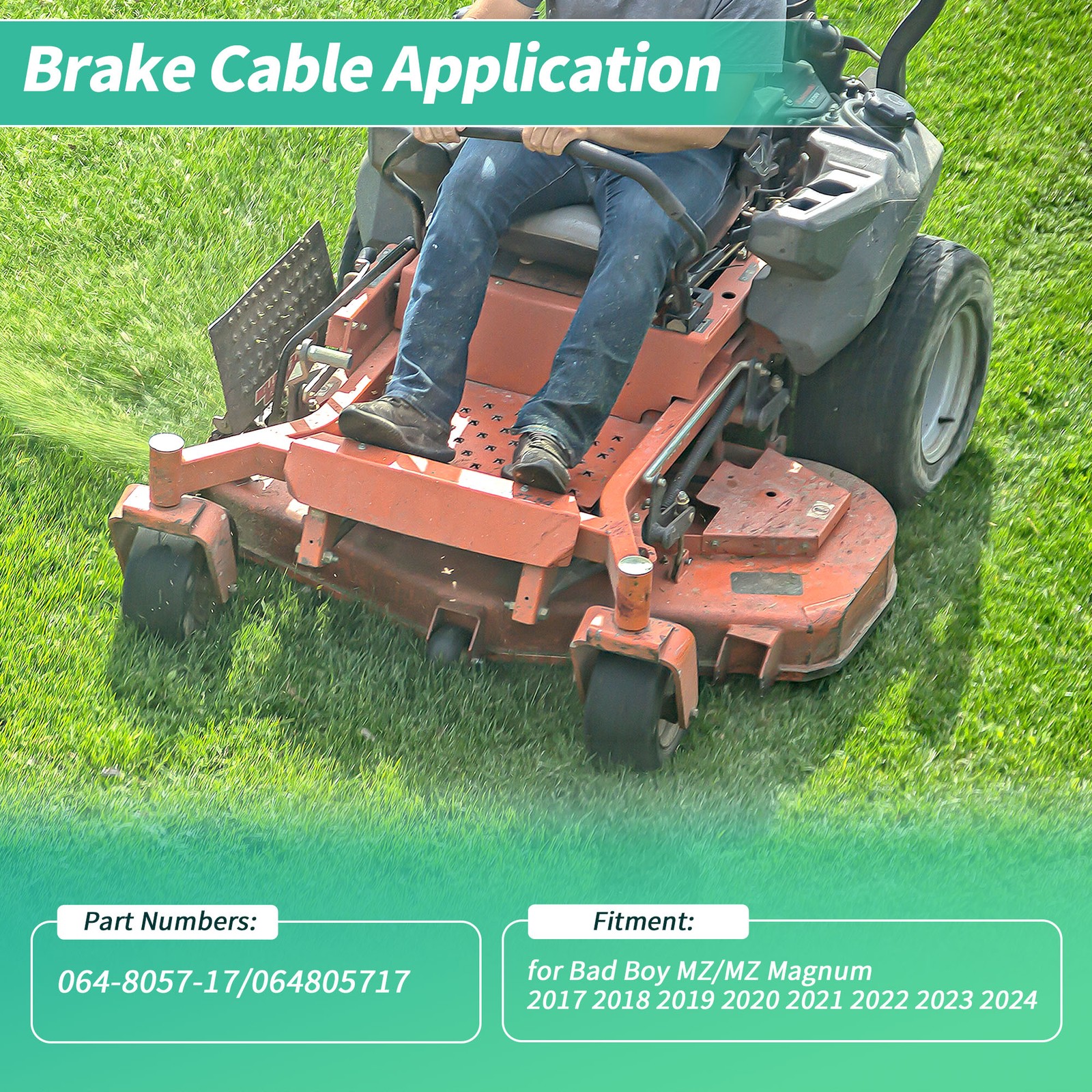 064-8057-17 Lawn Mower Brake Cable for Bad Boy for MZ/for MZ Magnum 2017-2024