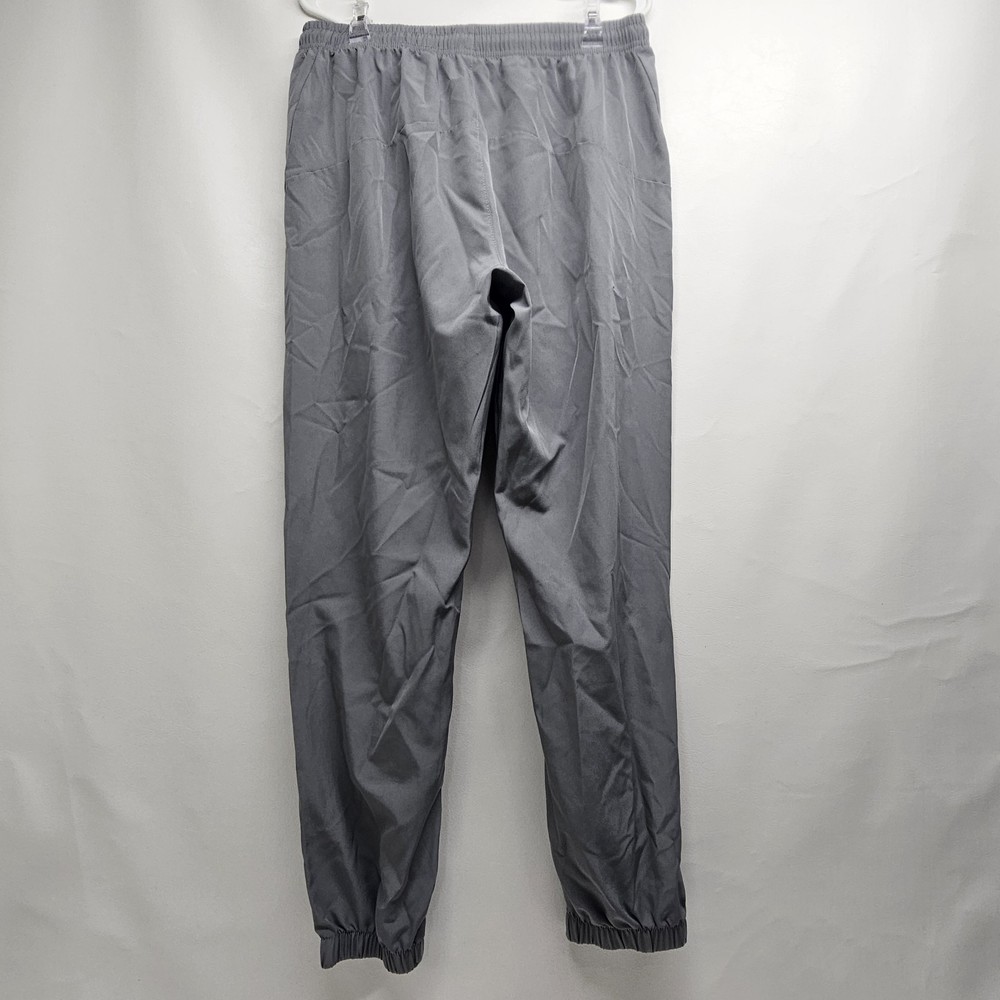 TechTraining Gray Active Pants Zip Pockets Drawstring 100% Polyester