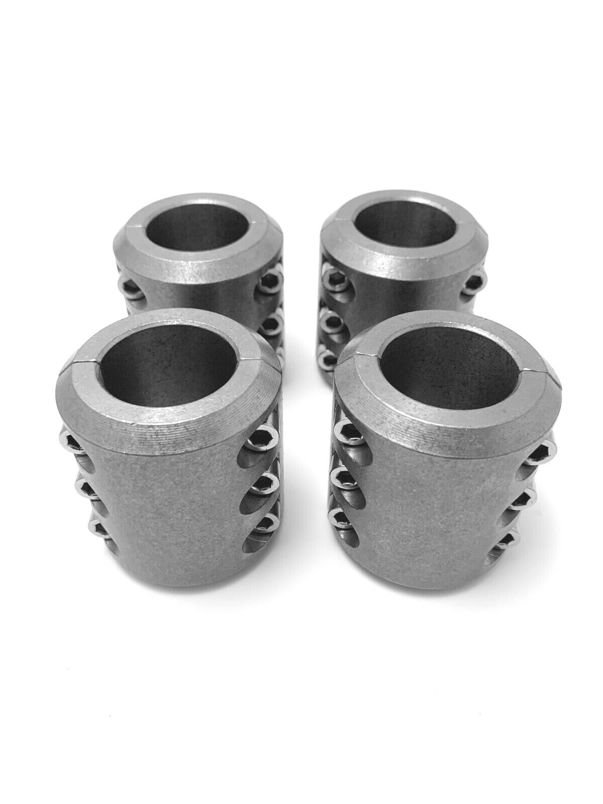 4 Steel tube clamps bolt on 1.25" 1 1/4" roll cage mounts lightbar tire mount