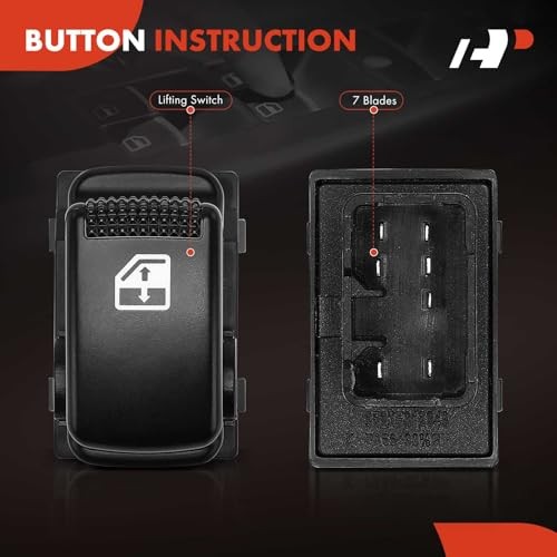 Power Window Switch Compatible with Kia Sorento 2003 2004 2005, Rear Right