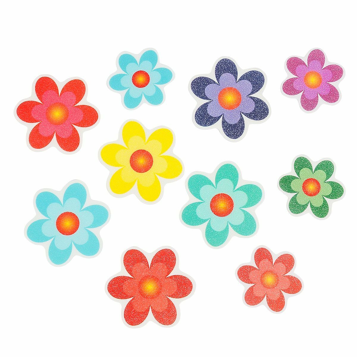 Non Slip Flower Stickers Decals Tape Mat for Bath Tub Stairs Shower Appliques