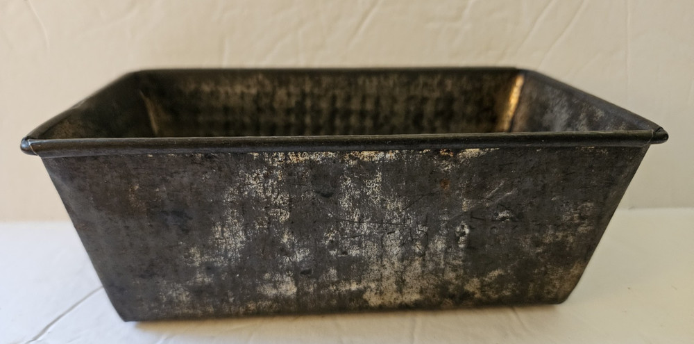 Ovenex loaf bread pan Mini waffle pattern Ekco Tin ~ 3x5.5x2in