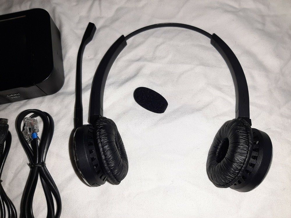 Jabra PRO 9465 Duo Wireless Bluetooth Headset with Touch Screen, Great Condition