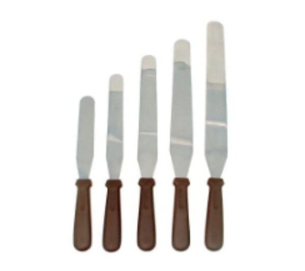 Update International 6" Straight Icing Spatula,Black