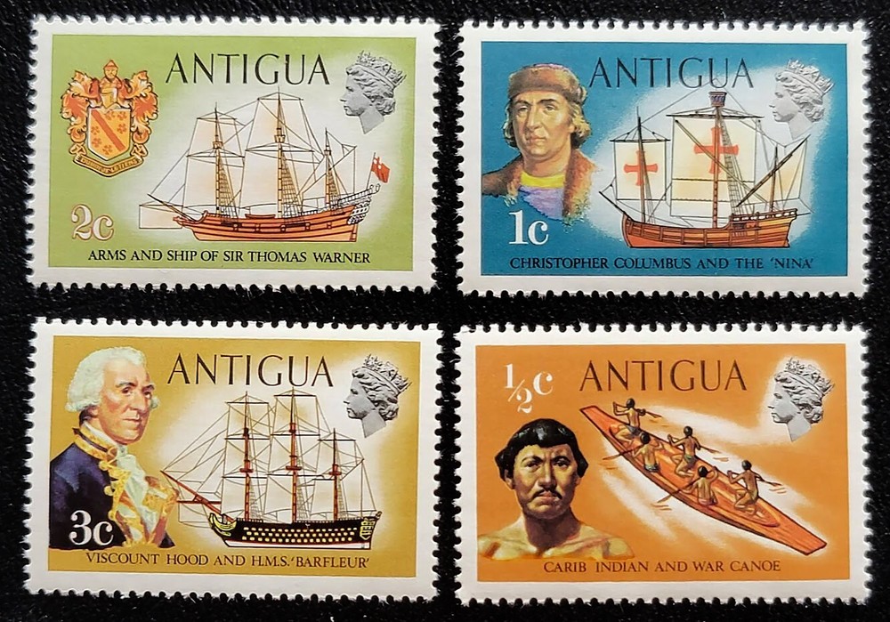 ANTIGUA 1970 ships explorers set MNH