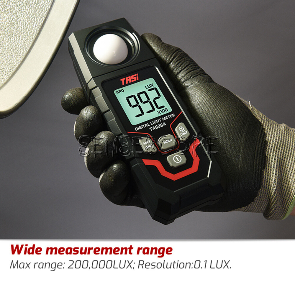 TA636A Digital Light Meter Illuminance Lux Meter Illuminometer Handheld Ambient-