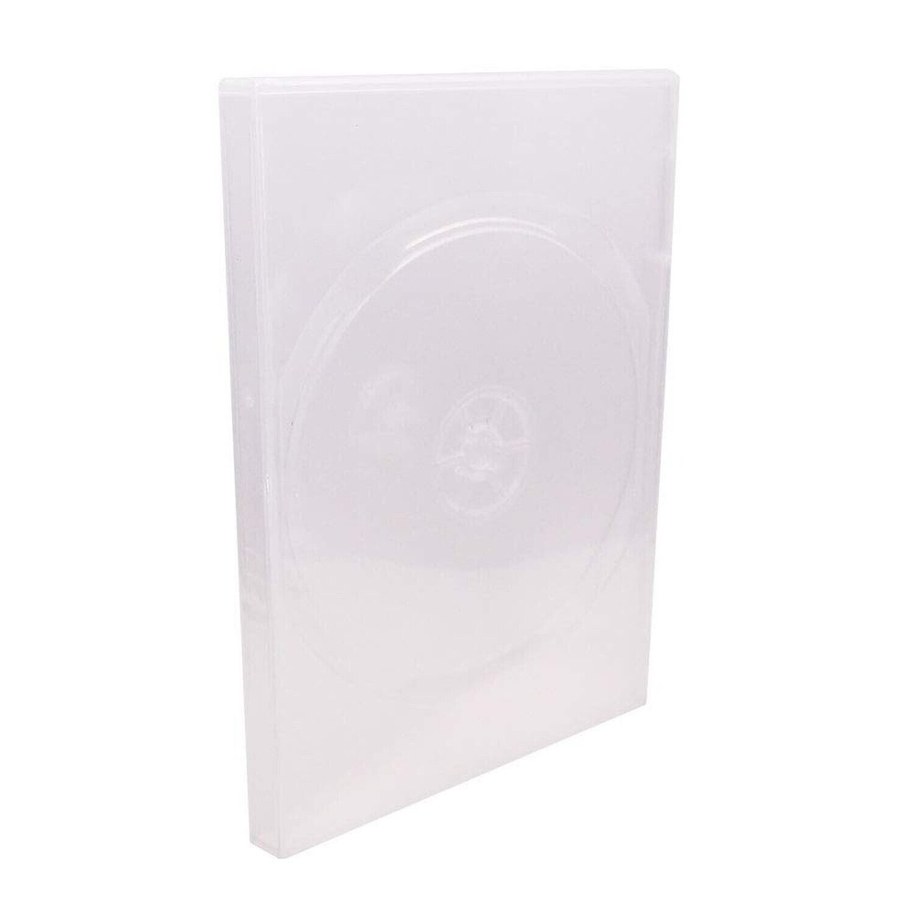 5 PK Maxtek 14mm Clear Standard Double Capacity DVD Cases