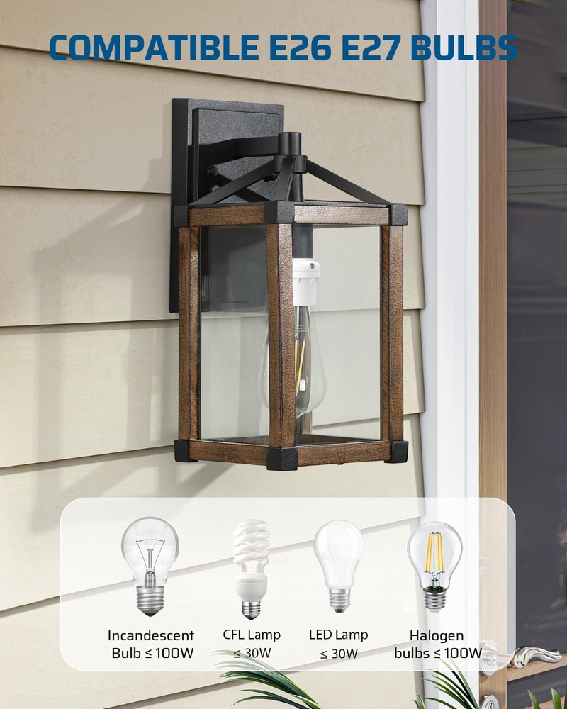 DEWENWILS 2 Pack Light Sensor Socket, Dusk to Dawn 360° Sensor Rotation, E26