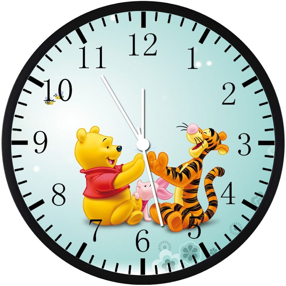 Pooh Tigger Wall Clock 12" Large Personalized option with adding names Y06