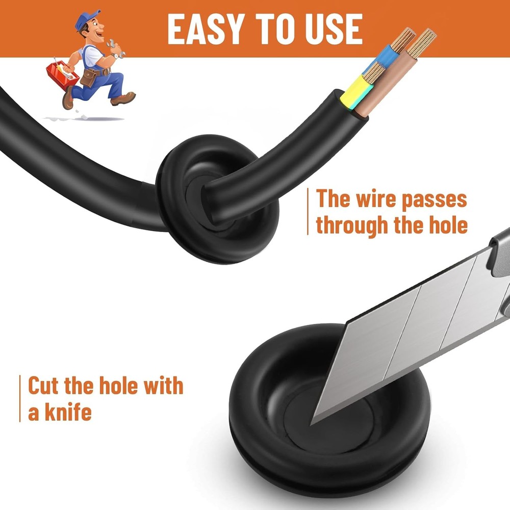 Wire Protection Grommet Assortment Kit