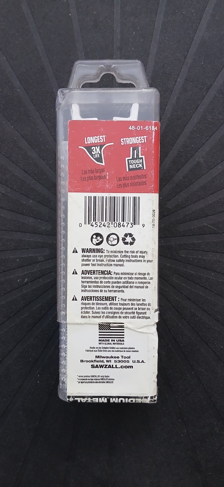 (5) BRAND NEW MILWAUKEE SAWZALL 6" INCH BLADES 18TPI MEDIUM METAL