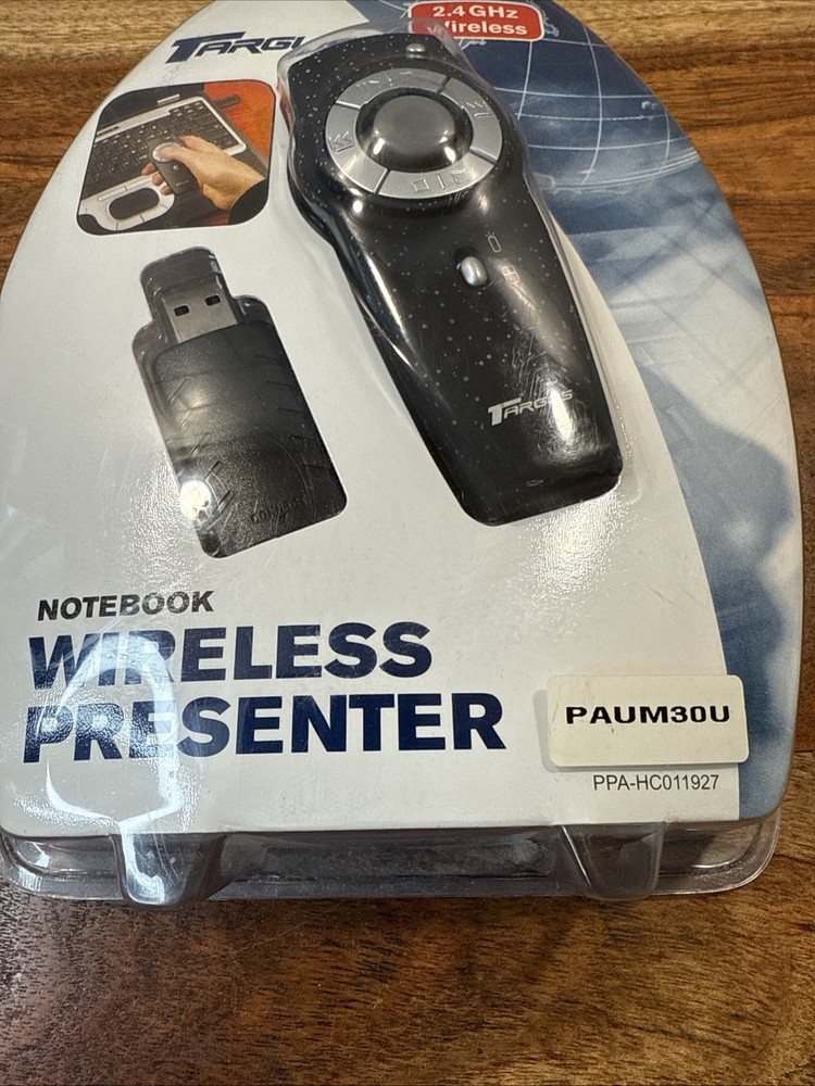 Targus PAUM30U 2.4GHz Notebook Wireless Presenter Laser Pointer Clicker